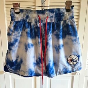 Philadelphia 76ers Mens Mitchell & Ness Authentic Game Shorts Small
